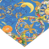 Siciliaanse zon, halve maan, zomer, majolica, citr medium tafelloper (Hoek)