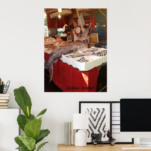 Siciliaanse zwaardman poster (Thuiskantoor)