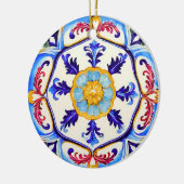 Sicilian Baroque Flower I Keramisch Ornament (Links)