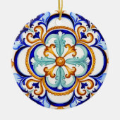 Sicilian Baroque Flower II Keramisch Ornament (Voorkant)