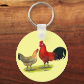 Sicilian Buttercup kippen Sleutelhanger (Voorkant)