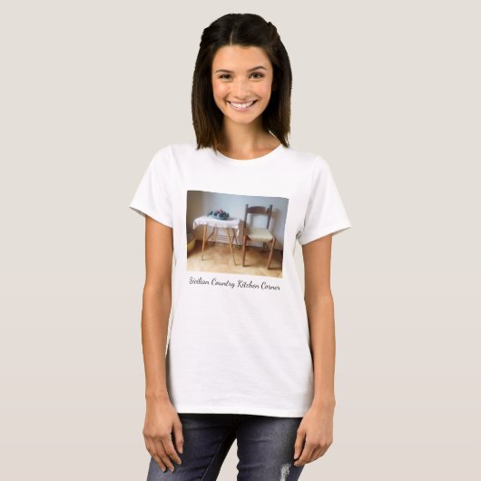 Sicilian Country Kitchen Corner Tee Shirt (Voorkant volledig)