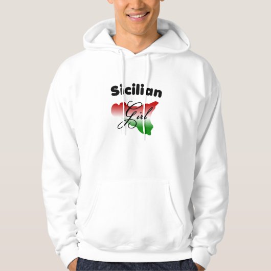 Sicilian Girl Hooded Sweatshirt (Voorkant)