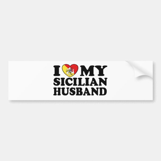 Sicilian Husband Bumpersticker (Voorkant)