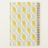 Sicilian Lemon + Sage Trellis Personalized Notitieboek (Achterkant)