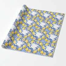 Sicilian Lemon Tiles Pattern Mediterranean Dolce