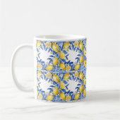 Sicilian Lemon Tiles Pattern Mediterranean Dolce  Koffiemok (Links)