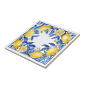 Sicilian Lemon Tiles Pattern Mediterranean Dolce  Tegeltje (Zijkant)