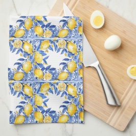 Sicilian Lemon Tiles Pattern Mediterranean Dolce  Theedoek