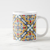 Sicilian Majolica Colorful Tile Pattern Grote Koffiekop (Rechts)