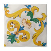 Sicilian Majolica Colorful Tile Pattern Tegeltje (Voorkant)
