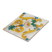 Sicilian Majolica Colorful Tile Pattern Tegeltje (Zijkant)