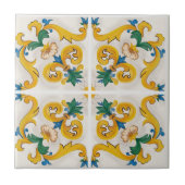 Sicilian Majolica Colorful Tile Pattern Tegeltje (Voorkant)