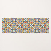 Sicilian Majolica Colorful Tile Pattern Yogamat (Achterkant (horizontaal))
