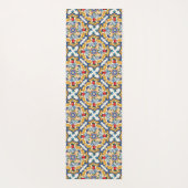 Sicilian Majolica Colorful Tile Pattern Yogamat (Achterkant)