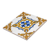 Sicilian,majolica,tiles,    tegeltje (Zijkant)