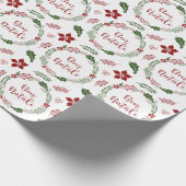 Sicilian Merry Kerstmis, Bon Natali Cadeaupapier (Hoek)