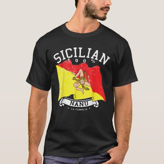 Sicilian Pride Nanu Opa Vader Vader Pop Gea T-shirt (Voorkant)