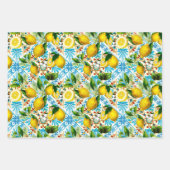 Sicilian style, summer art, lemons Inpakpapier Vel (Voorkant)