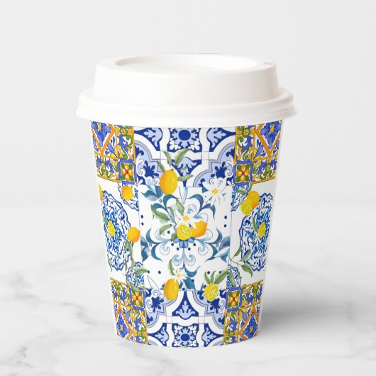 Sicilian style,summer art       papieren bekers (Voorkant)