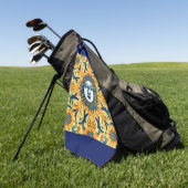 Sicilian Sun Face Golfhanddoek — Sapphire Blauwe R (Groen)