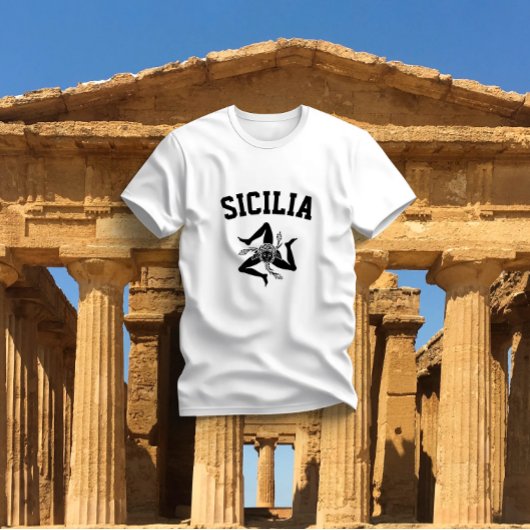 Sicilian Trinacria Black T-shirt