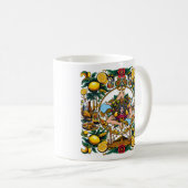 Sicilian Trinacria Design  Koffiemok (Voorkant rechts)