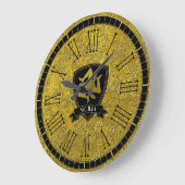 Sicilian Trinacria Elegant Baroque Gold Grote Klok (Hoek)