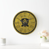 Sicilian Trinacria Elegant Baroque Gold Grote Klok (Huis)