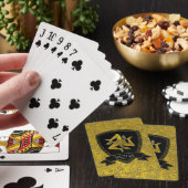 Sicilian Trinacria Jouw tekst Pokerkaarten (Insitu)