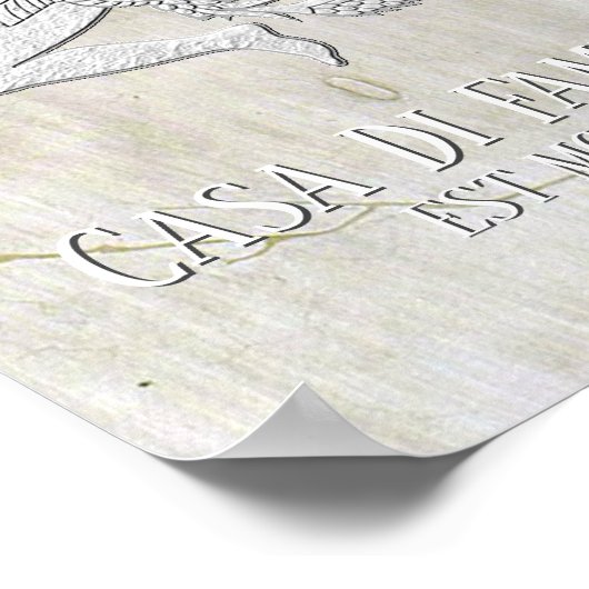 Sicilian Trinacria Jouw tekst Poster (Hoek)