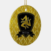 Sicilian Trinacria Keramisch Ornament (Rechts)