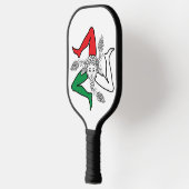 Sicilian Trinacria Medusa Emblem Italian Theme Pickleball Paddle (Links)