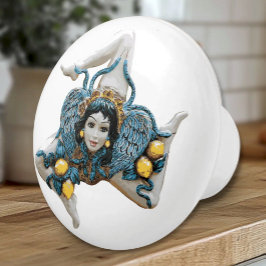 Sicilian Trinacria Medusa -Symbol of Sicily Keramische Knop