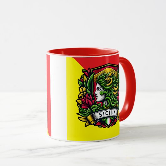Sicilian Trinacria Mug Mok (Voorkant rechts)