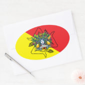 Sicilian Trinacria Ovale Sticker (Envelop)
