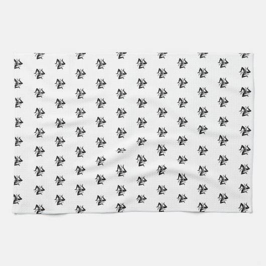 Sicilian Trinacria Pattern Theedoek (Horizontaal)