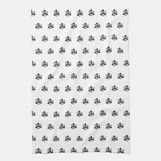 Sicilian Trinacria Pattern Theedoek (Verticaal)