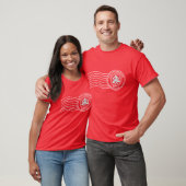 Sicilian Trinacria Postmark Jouw tekst T-shirt (Unisex)