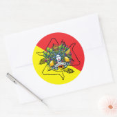 Sicilian Trinacria Ronde Sticker (Envelop)
