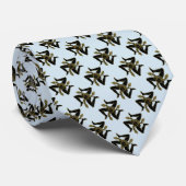 Sicilian Trinacria Uw achtergrondkleur Stropdas (Opgerold)