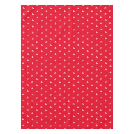 Sicilian Trinacria White Tafelkleed (Voorkant)