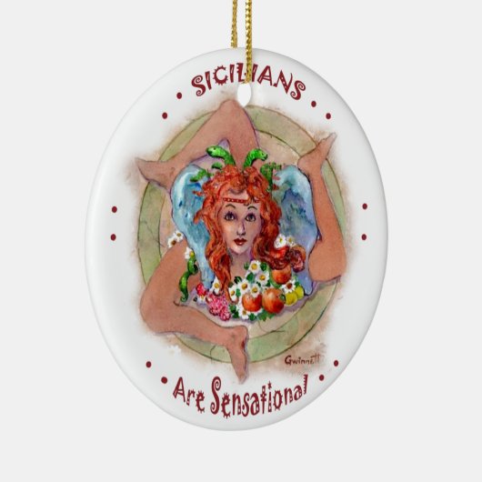 Sicilianen zijn sensationeel keramisch ornament (Rechts)