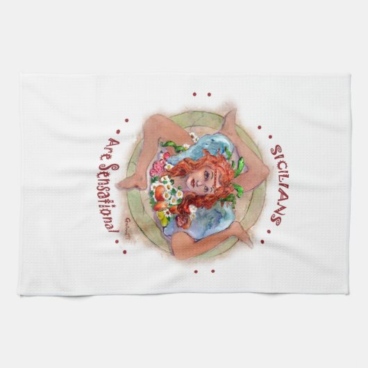 Sicilianen zijn sensationeel theedoek (Horizontaal)