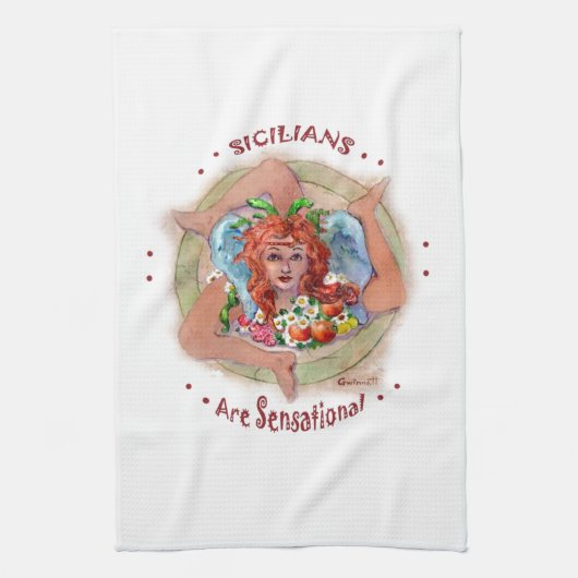 Sicilianen zijn sensationeel theedoek (Verticaal)