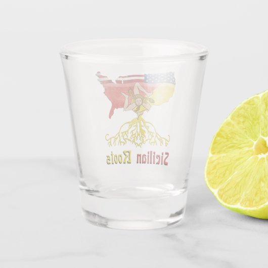 Sicilië-Amerikaanse roet, Sicilië Shot Glas (Achterkant)