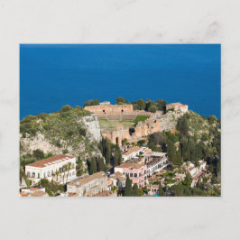 Sicilië - Ancient theater of Taormina briefkaart