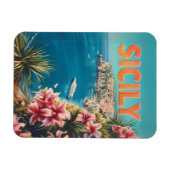 Sicilië bloemen  magneet (Horizontaal)