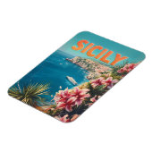 Sicilië bloemen  magneet (Linkerzijde)