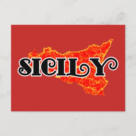 Sicilië Briefkaart (Voorkant)